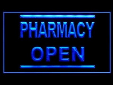Pharmacy Drug Medicine Prescription LED Neon Sign